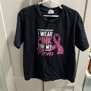 Kids ‘I wear pink for my Mom’ breast cancer support T-shirt